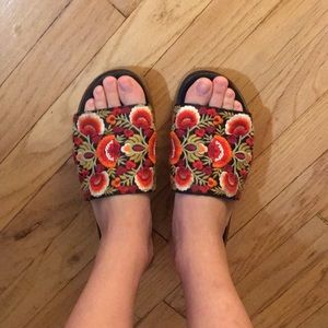 ASOS Embroidery Mules